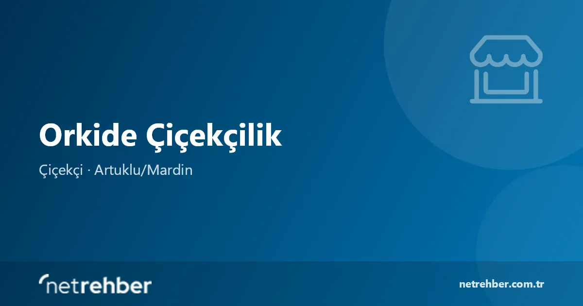 Orkide Çiçekçilik kapak görseli