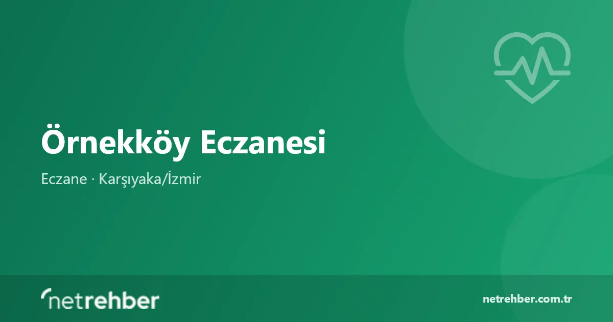 Örnekköy Eczanesi kapak görseli