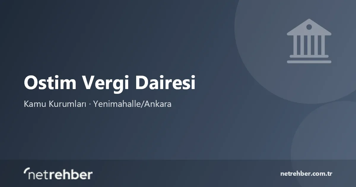 Ostim Vergi Dairesi kapak görseli