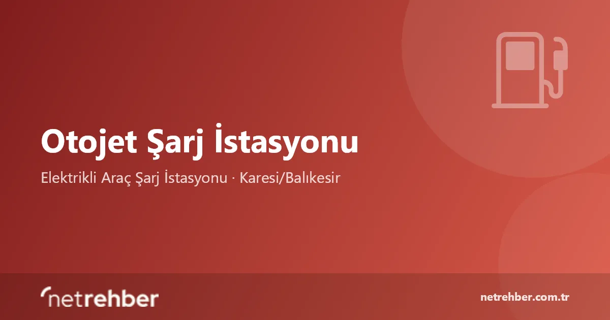 Otojet Şarj İstasyonu kapak görseli