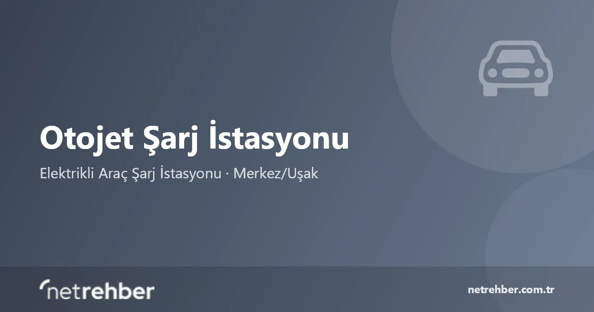 Otojet Şarj İstasyonu kapak görseli