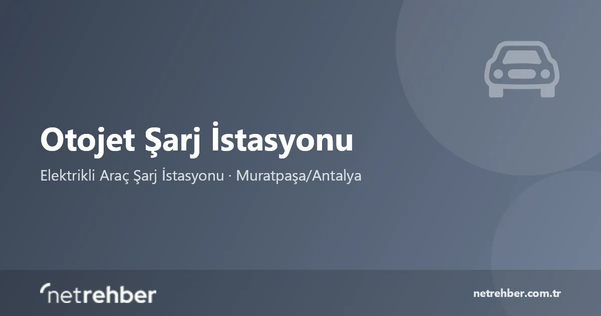 Otojet Şarj İstasyonu kapak görseli