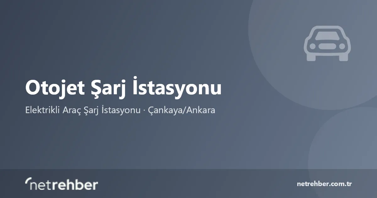 Otojet Şarj İstasyonu kapak görseli