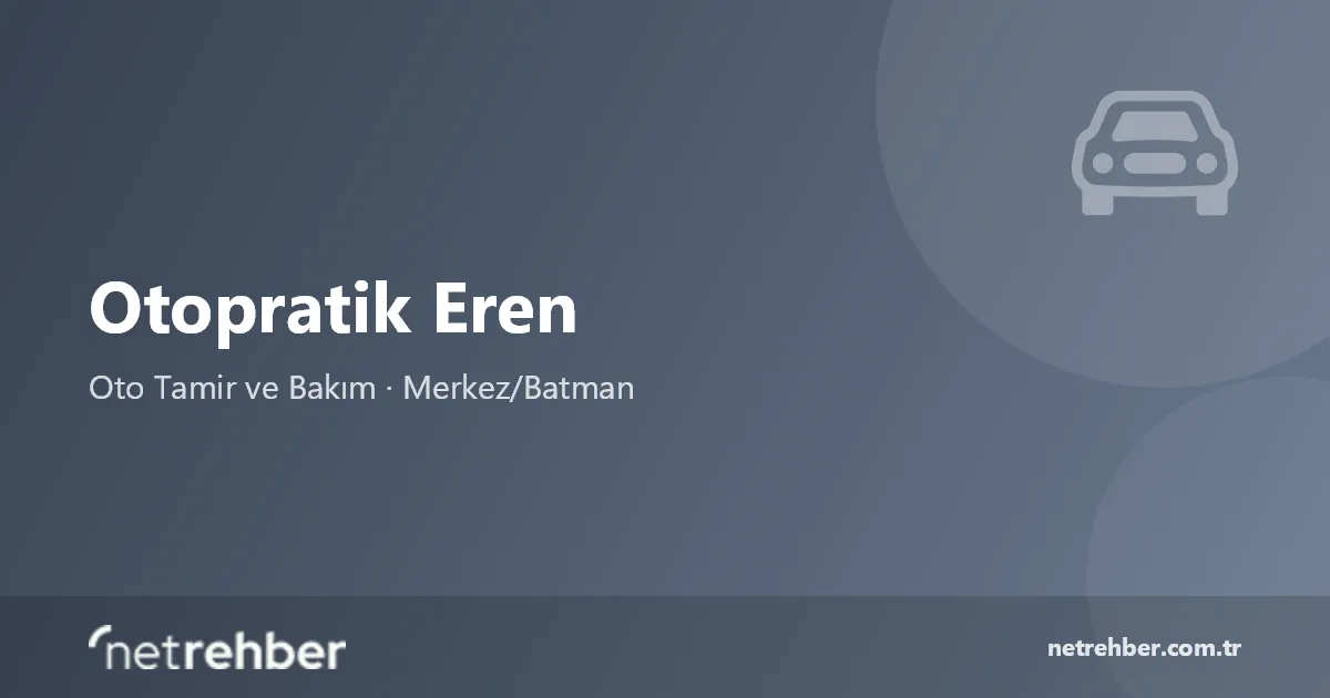 Otopratik Eren kapak görseli