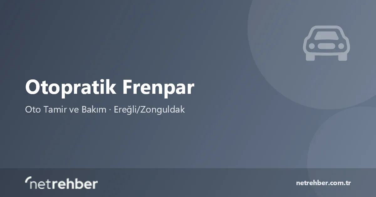 Otopratik Frenpar kapak görseli