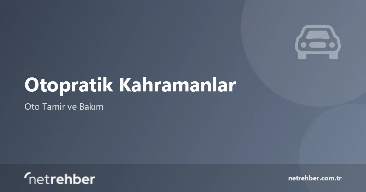 Otopratik Kahramanlar kapak görseli