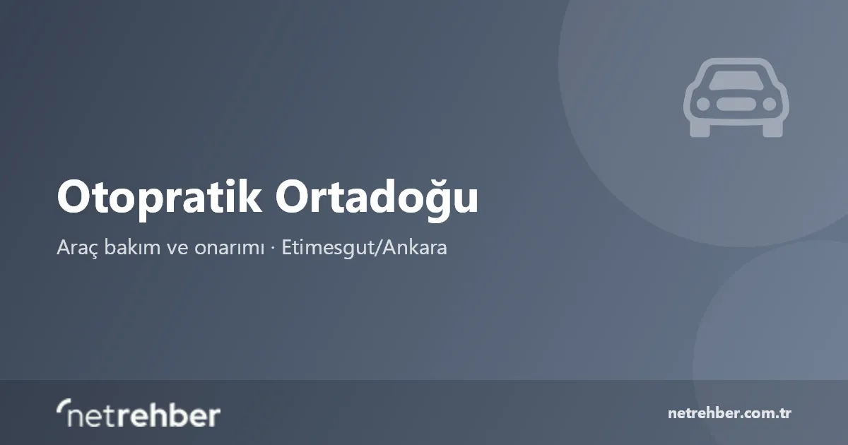 Otopratik Ortadoğu kapak görseli