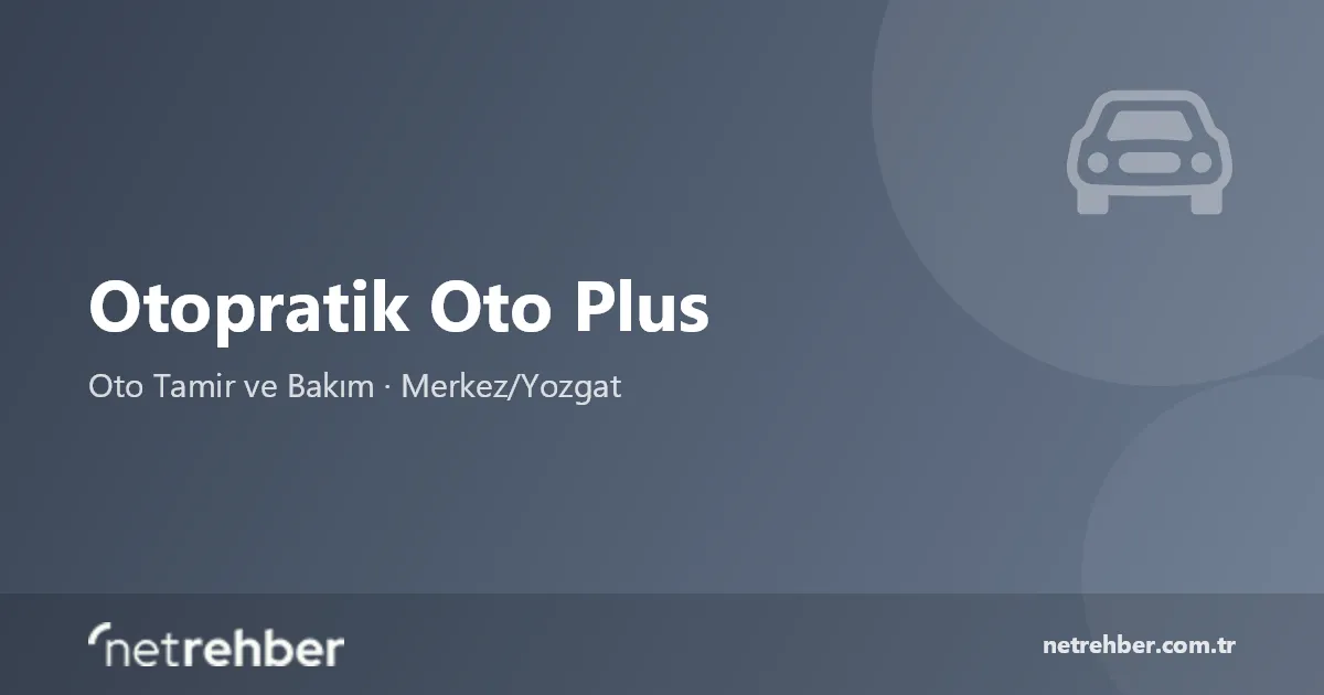 Otopratik Oto Plus kapak görseli