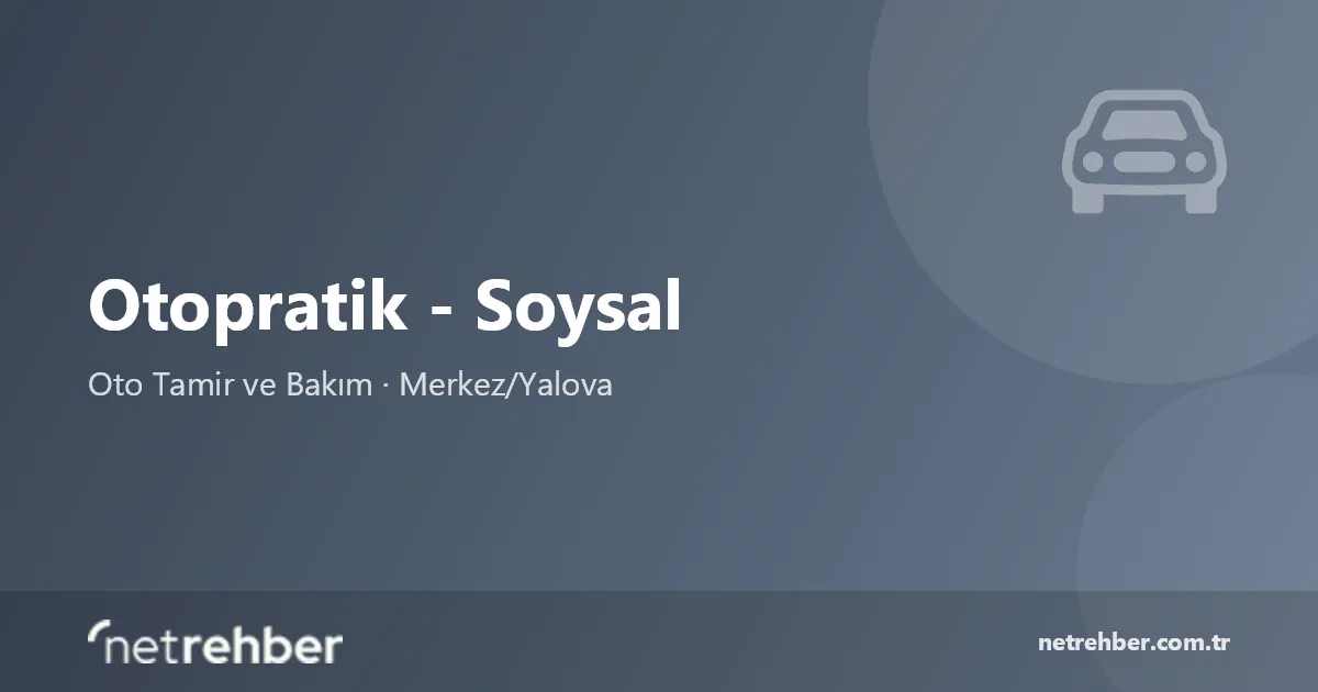 Otopratik - Soysal kapak görseli