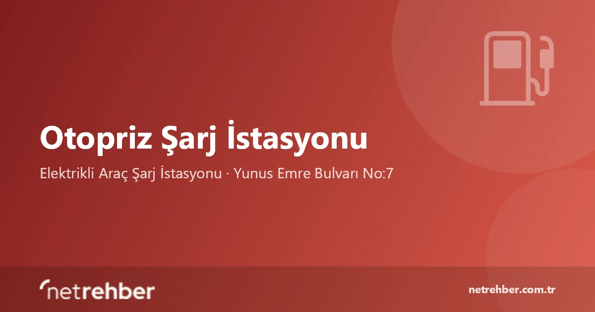 Otopriz Şarj İstasyonu kapak görseli