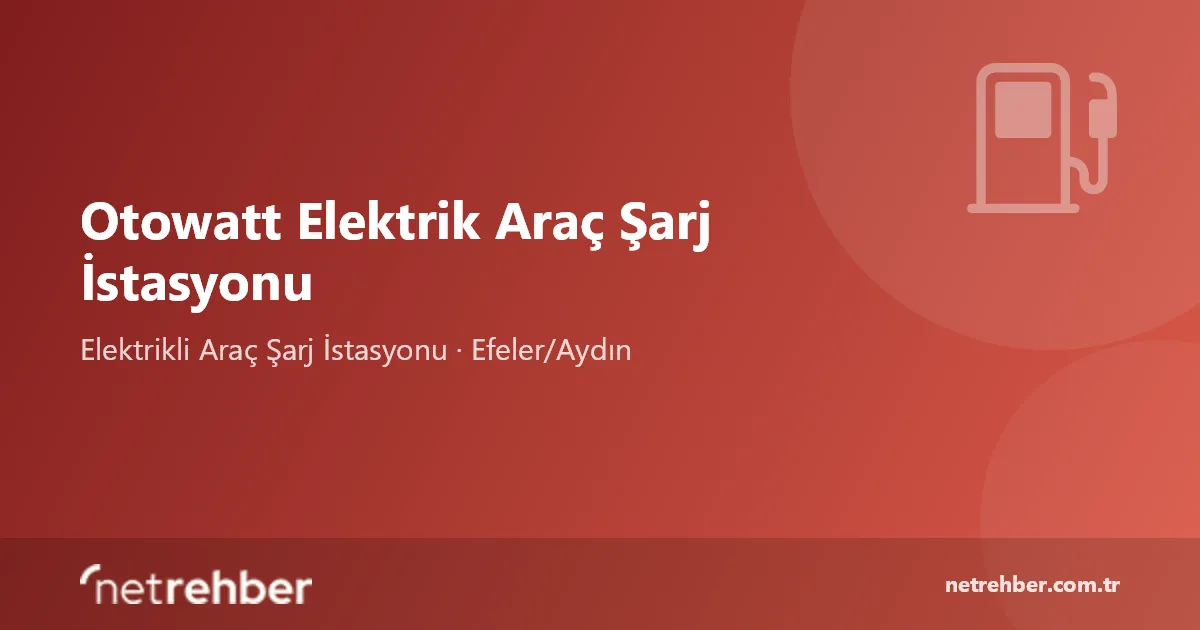 Otowatt Elektrik Araç Şarj İstasyonu kapak görseli