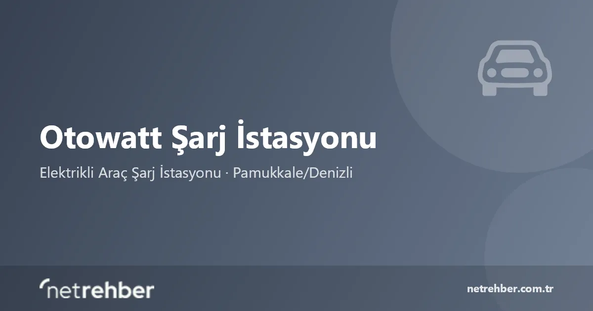Otowatt Şarj İstasyonu kapak görseli