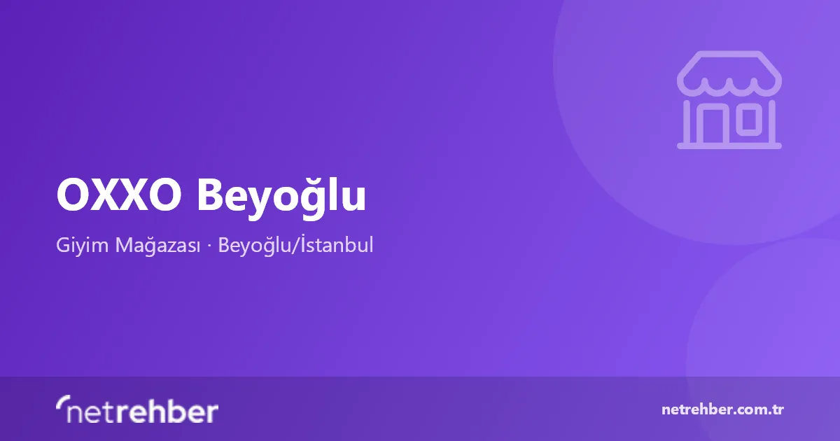 OXXO Beyoğlu kapak görseli