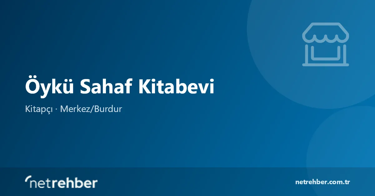 Öykü Sahaf Kitabevi kapak görseli