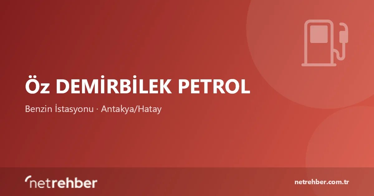Öz DEMİRBİLEK PETROL kapak görseli