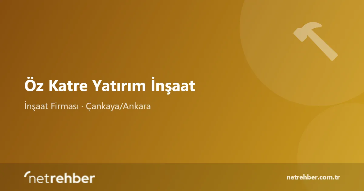 Öz Katre Yatırım İnşaat kapak görseli