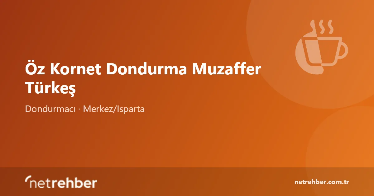 Öz Kornet Dondurma Muzaffer Türkeş kapak görseli