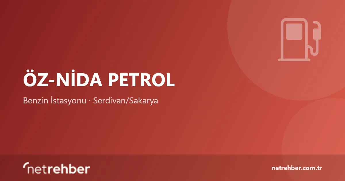 Öz-nida Petrol kapak görseli