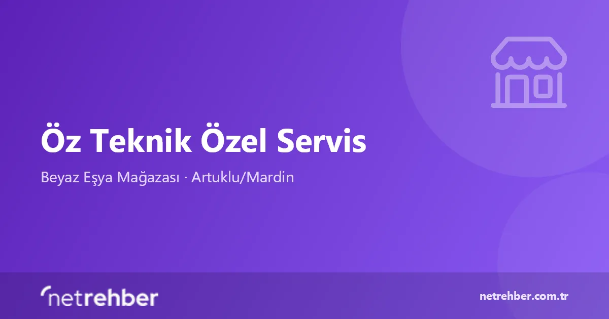 Öz Teknik Özel Servis kapak görseli