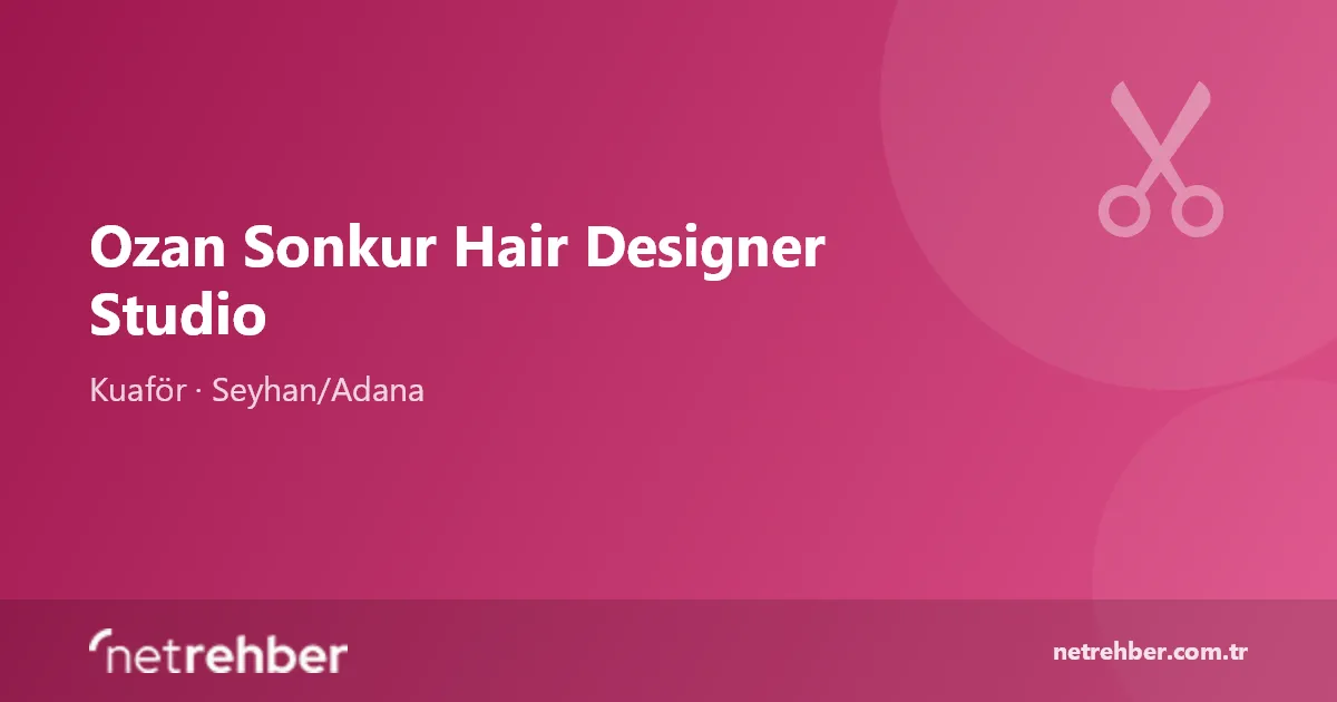Ozan Sonkur Hair Designer Studio kapak görseli