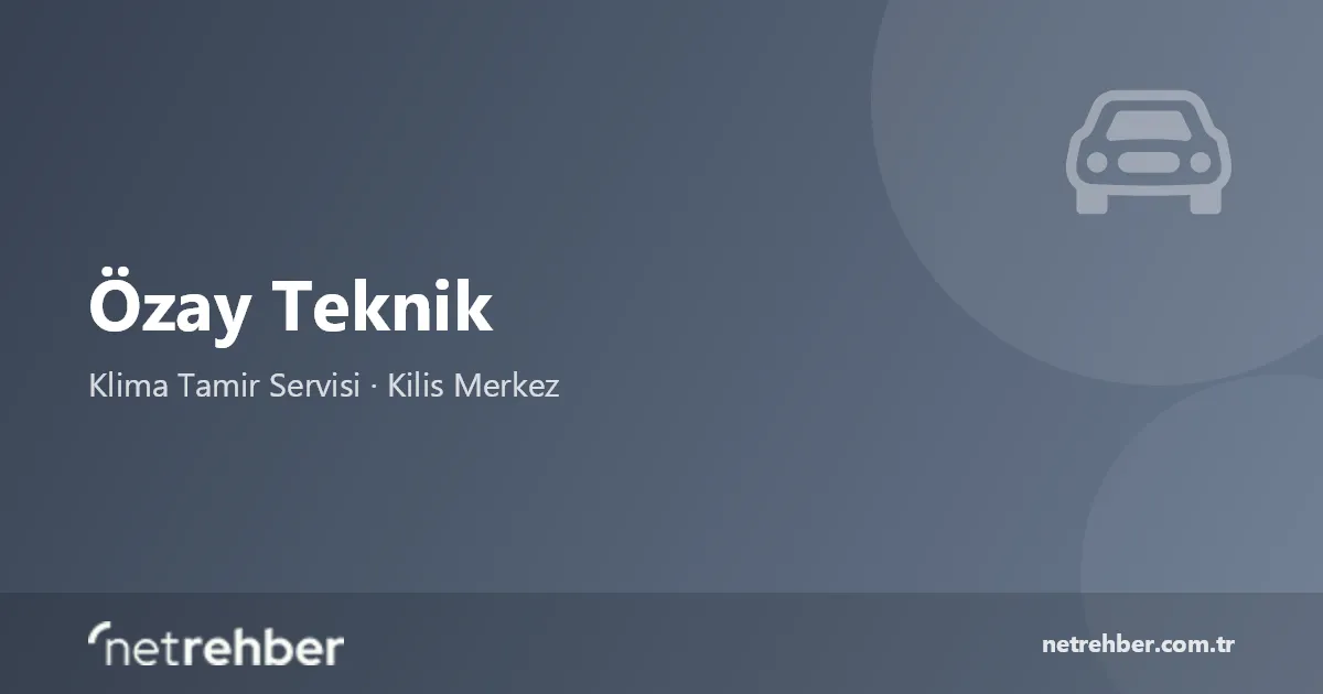 Özay Teknik kapak görseli