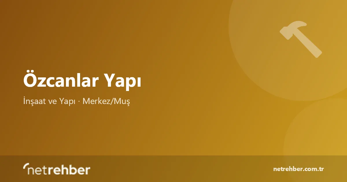 Özcanlar Yapı kapak görseli