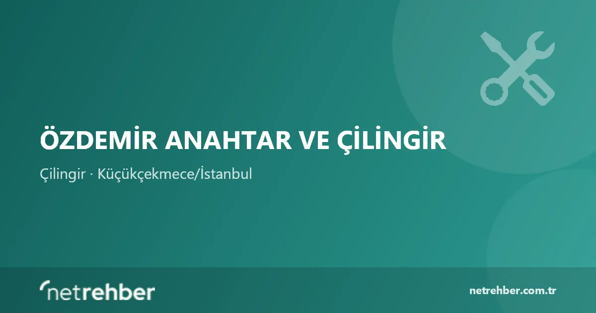 Özdemir Anahtar ve Çilingir kapak görseli