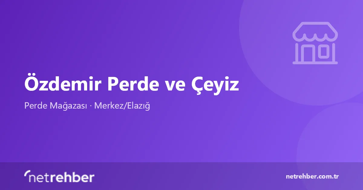 Özdemir Perde ve Çeyiz kapak görseli