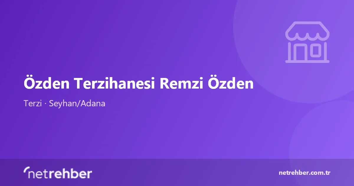 Özden Terzihanesi Remzi Özden kapak görseli