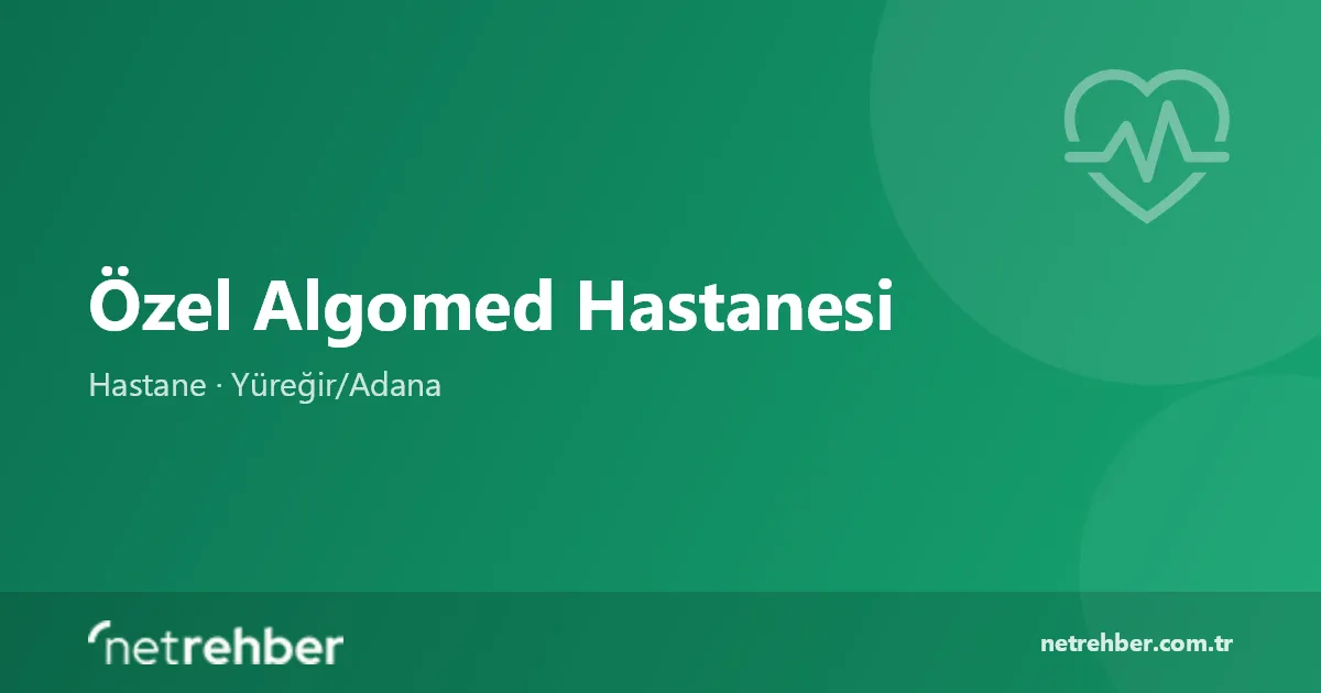 Özel Algomed Hastanesi kapak görseli