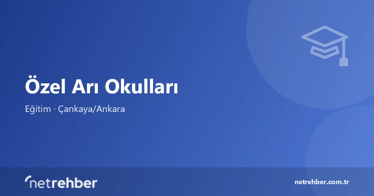 Özel Arı Okulları kapak görseli