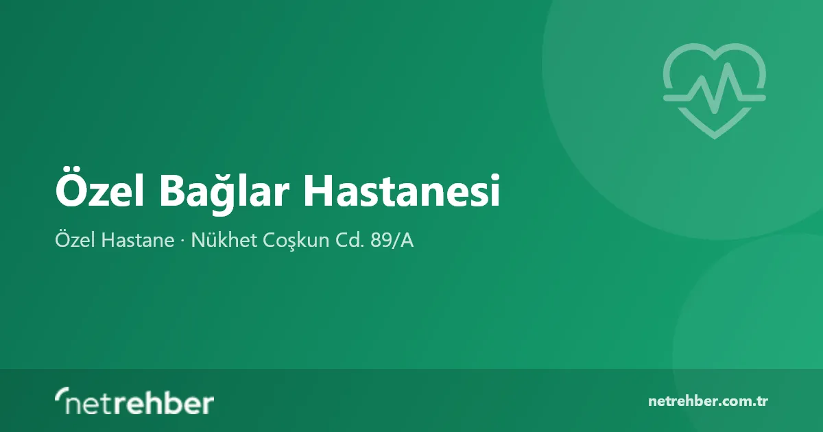 Özel Bağlar Hastanesi kapak görseli