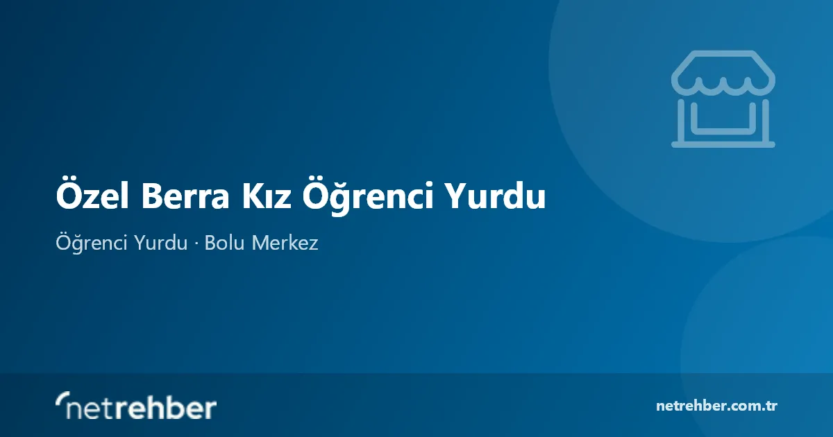 Özel Berra Kız Öğrenci Yurdu kapak görseli
