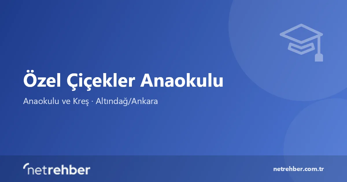 Özel Çiçekler Anaokulu kapak görseli