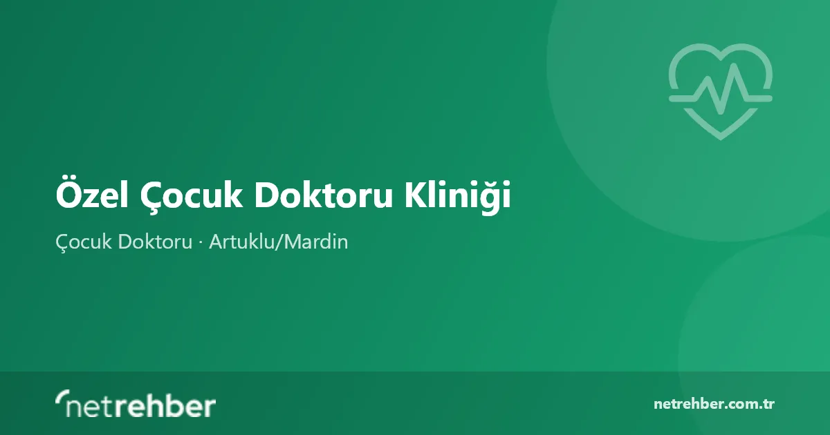 Özel Çocuk Doktoru Kliniği kapak görseli