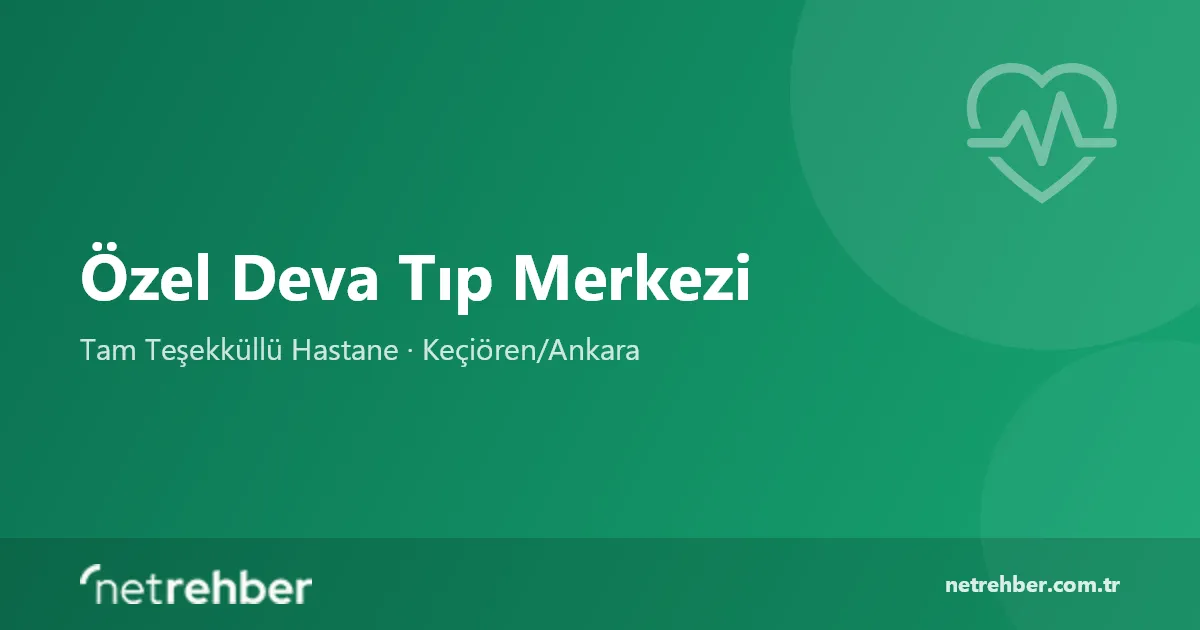Özel Deva Tıp Merkezi kapak görseli