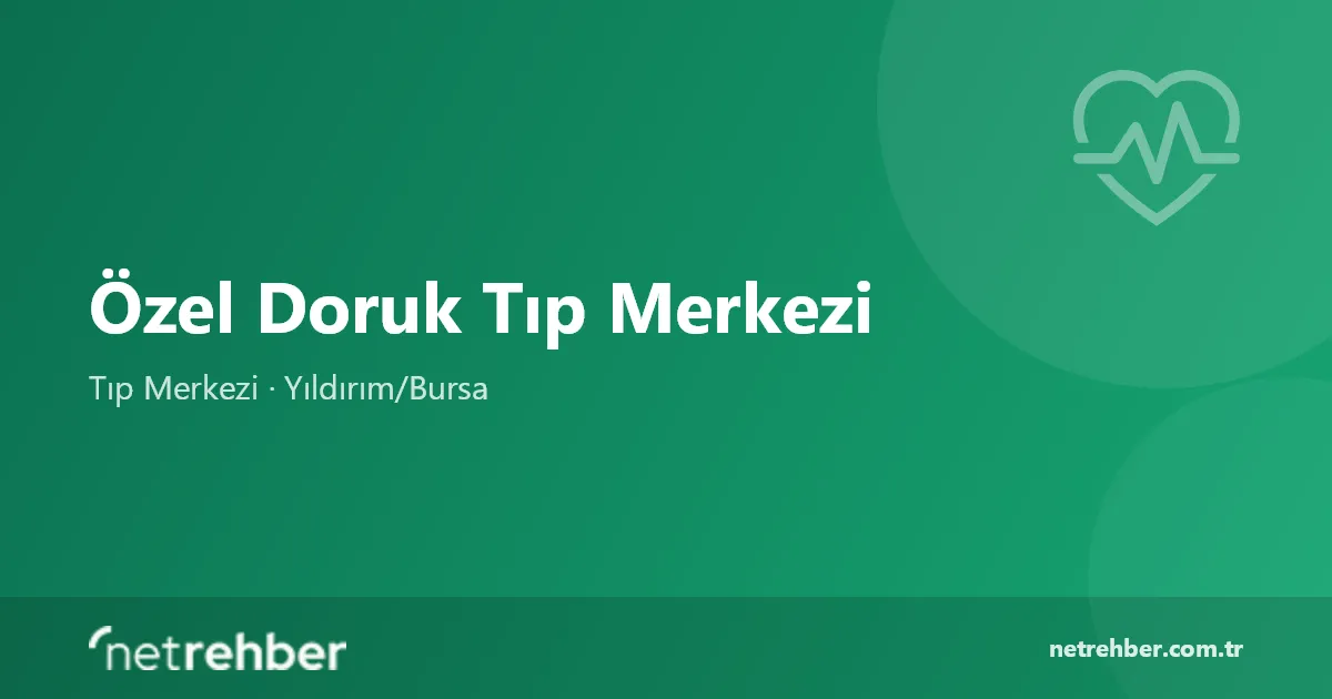 Özel Doruk Tıp Merkezi kapak görseli