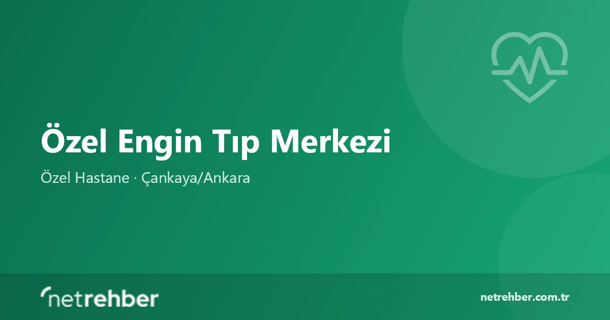 Özel Engin Tıp Merkezi kapak görseli