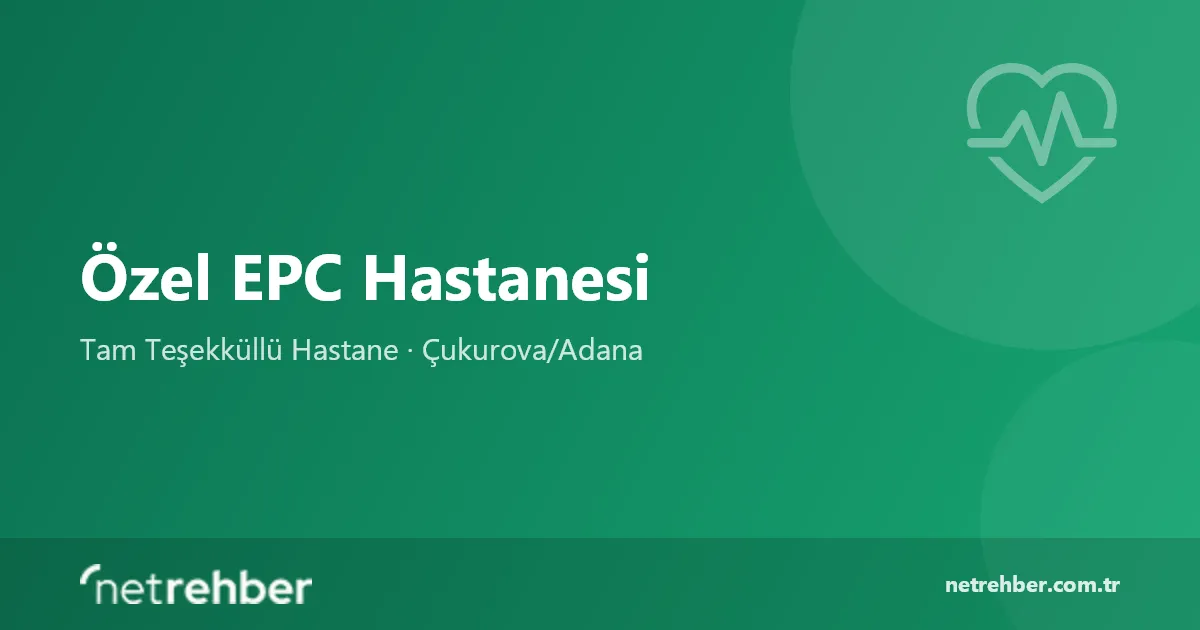 Özel EPC Hastanesi kapak görseli