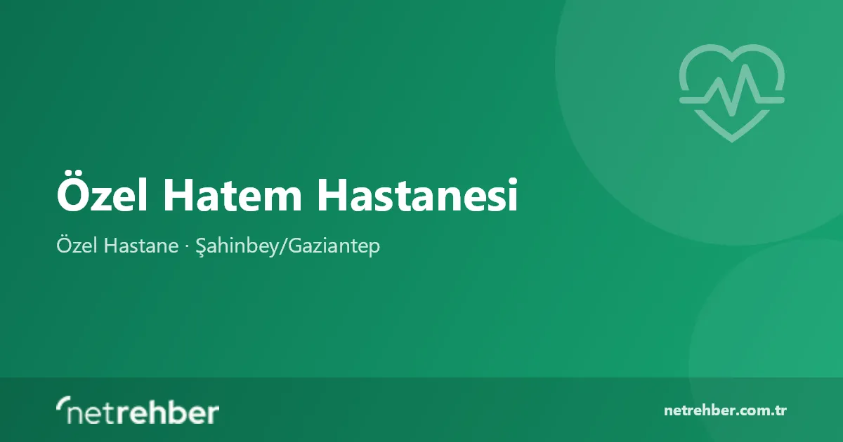 Özel Hatem Hastanesi kapak görseli