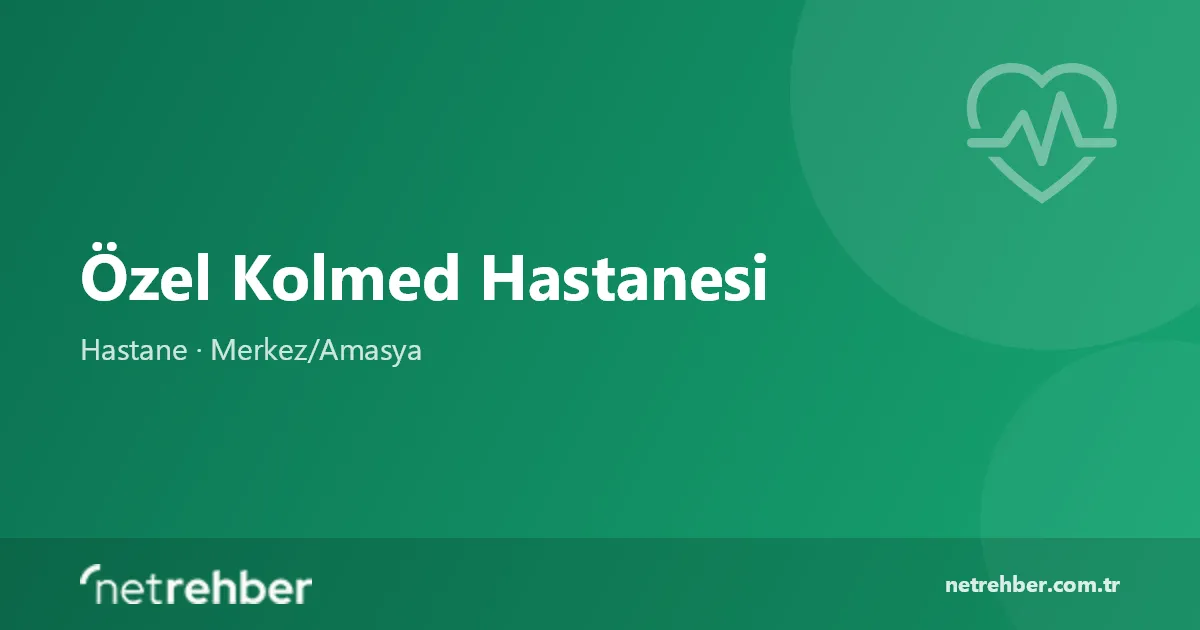 Özel Kolmed Hastanesi kapak görseli