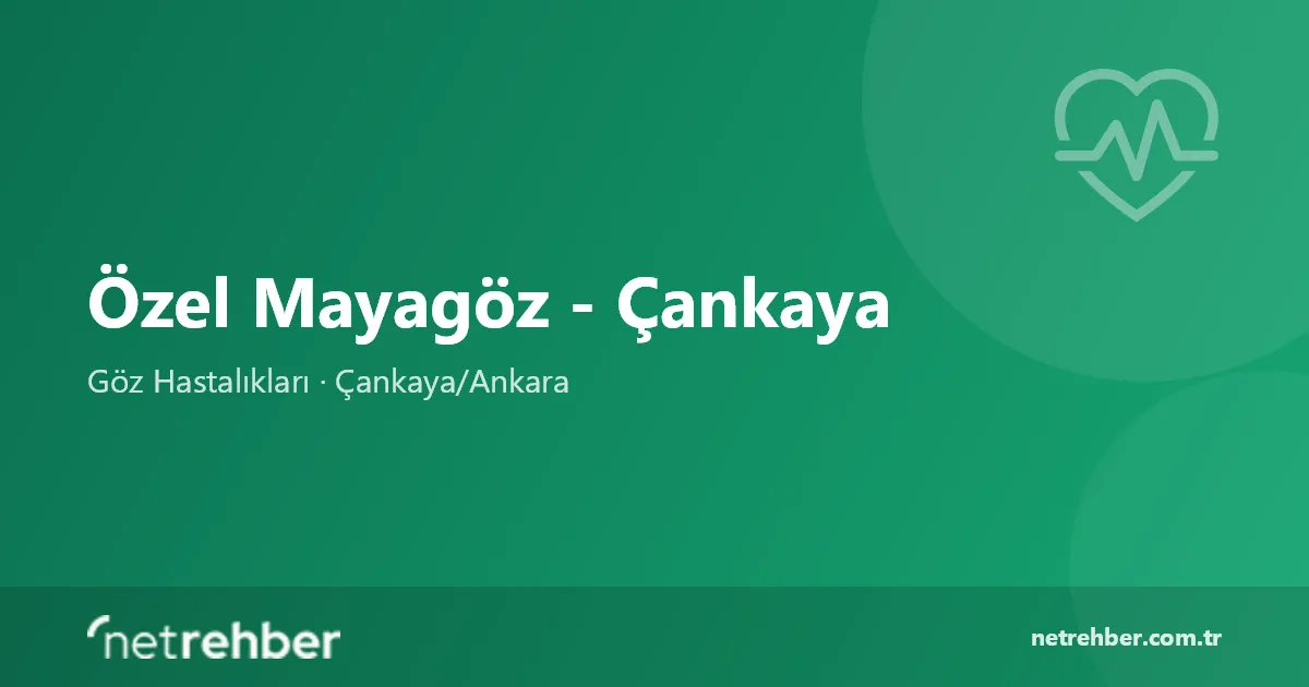 Özel Mayagöz - Çankaya kapak görseli