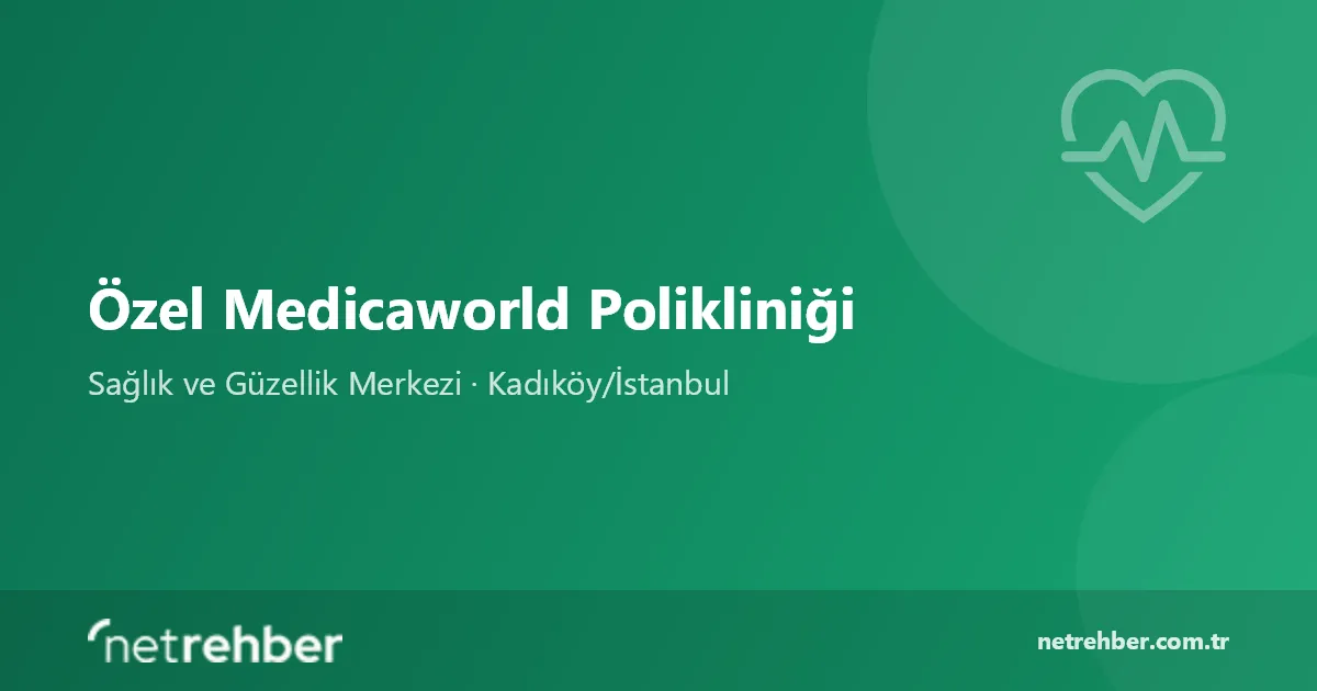 Özel Medicaworld Polikliniği kapak görseli