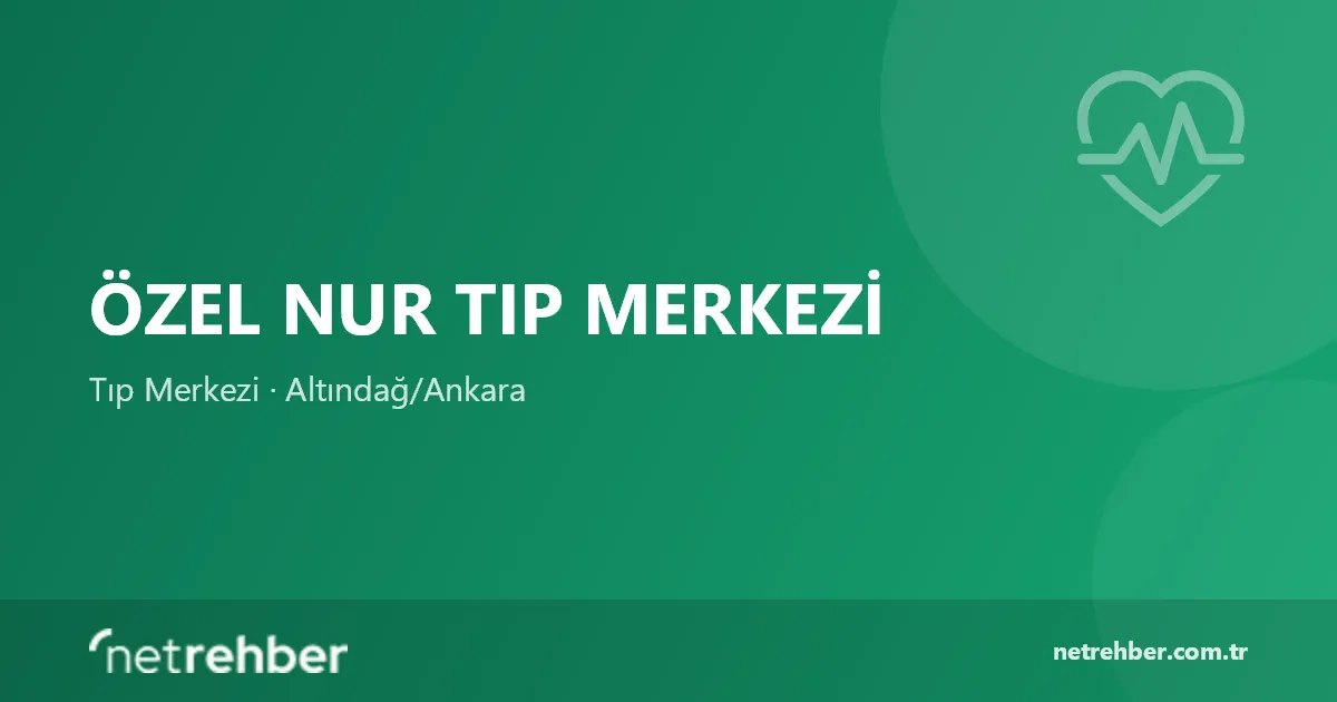 Özel Nur Tıp Merkezi kapak görseli