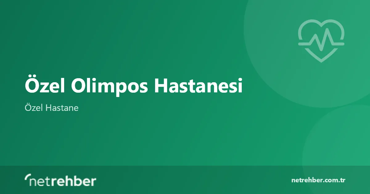 Özel Olimpos Hastanesi kapak görseli