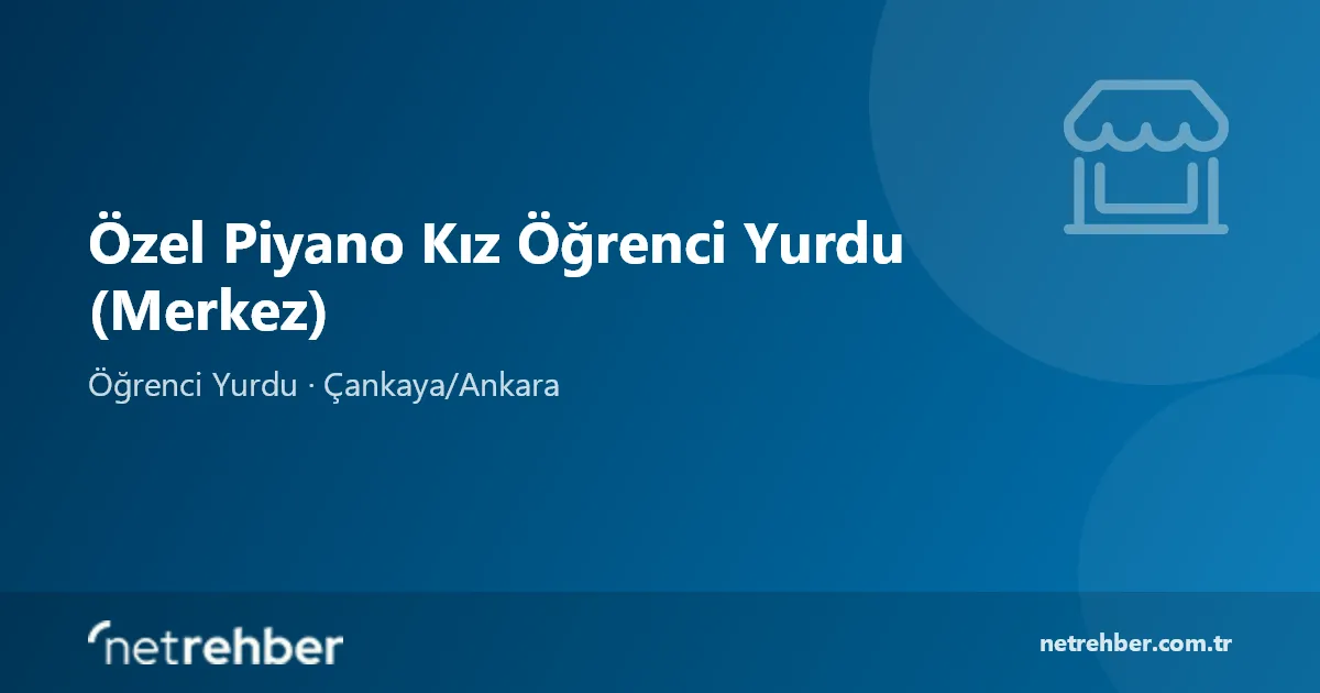 Özel Piyano Kız Öğrenci Yurdu (Merkez) kapak görseli