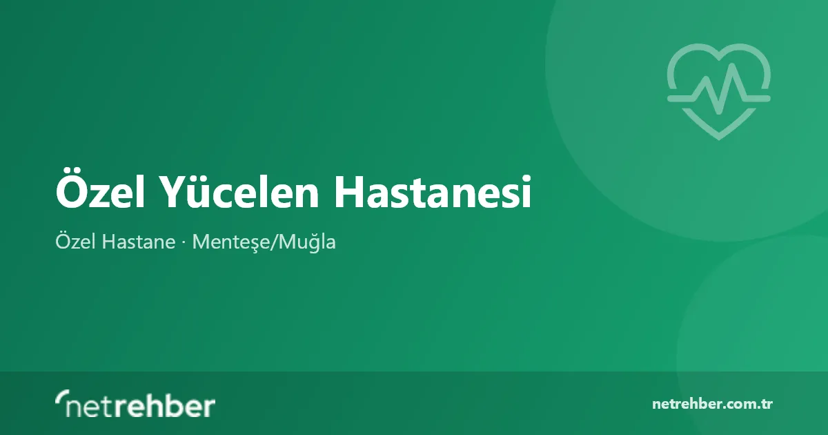 Özel Yücelen Hastanesi kapak görseli