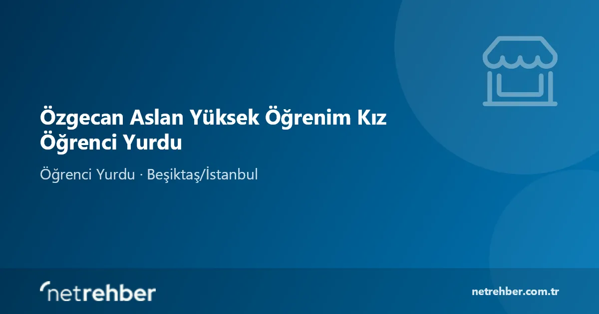 Özgecan Aslan Yüksek Öğrenim Kız Öğrenci Yurdu kapak görseli
