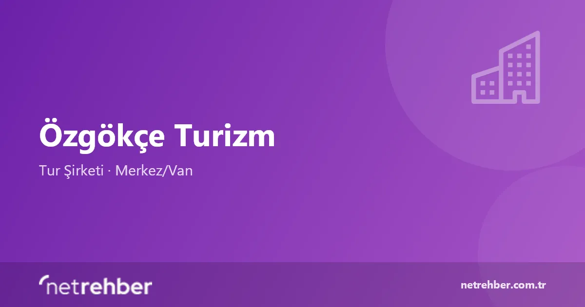 Özgökçe Turizm kapak görseli