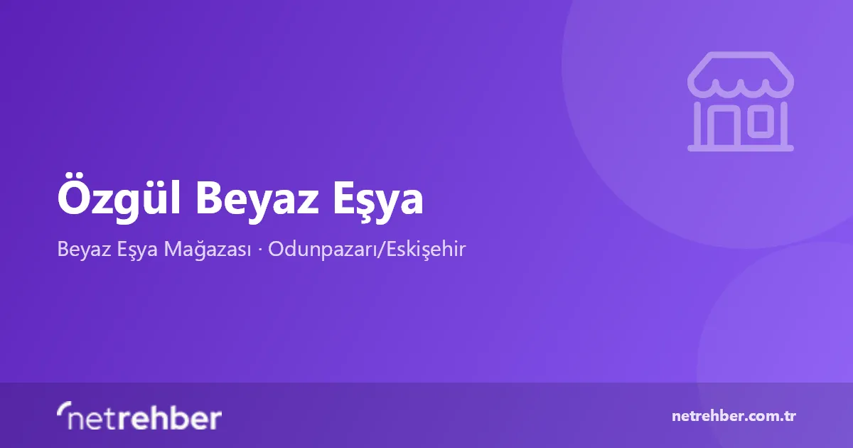 Özgül Beyaz Eşya kapak görseli